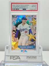 YOSHINOBU YAMAMOTO 2025TOPPS TOKYO SERIES STARS OF JAPAN-BLACK(/10)#SOJ2 PSA8!