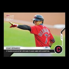 Cesar Hernandez - 2020 MLB Topps Now Card 156 - Print Run: 294 Cleveland Indians