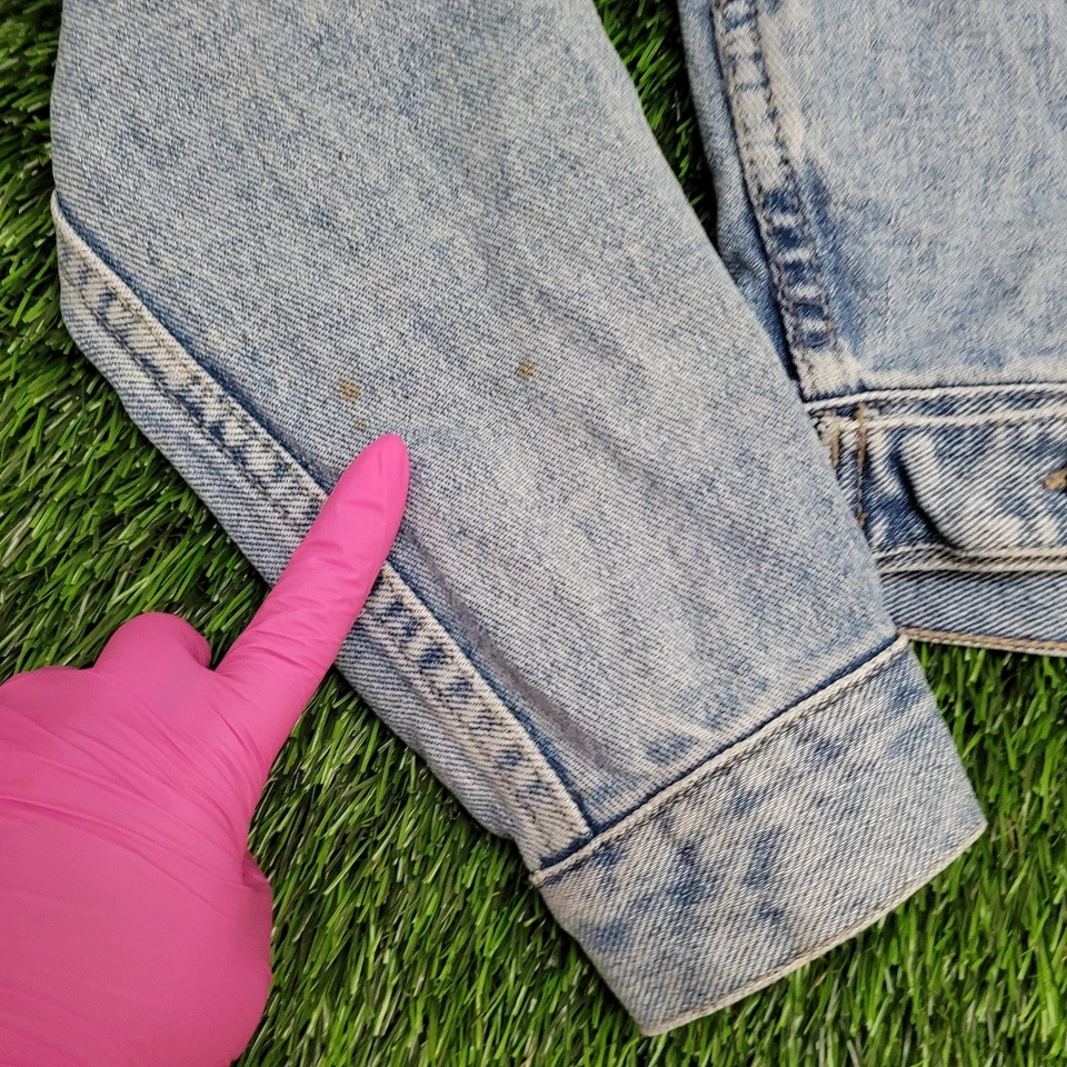 Chaqueta corta Mossimo vintage para mujer pequeña 18x19 lavado ligero Foto 4 de 4