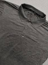 Eddie Bauer Motion Polo Shirt Large Gray Performance Golf Outdoors FreeDry