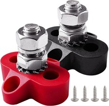 3/8" Single Stud Battery Junction Posts, M10 Heavy Duty Power and Ground Junc...