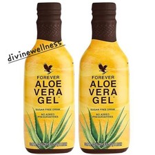 2 Pack Forever Aloe Vera Gel Halal Kosher Vegan All Natural Unisex 33.8FL.OZ.