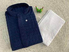 Men  s Cotton blend Kurta pajama set For Festival, Wedding  Home Function Ethnic