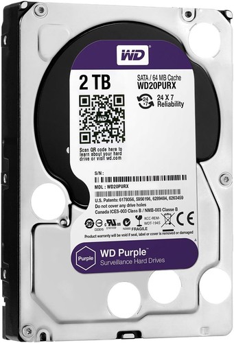 Western Digital WD20PURX Hard Drive SATA 6 Gb/s 64MB Cache 3.5 Inch - Picture 2 of 2