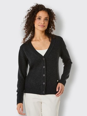Kaschmir Strickjacke schwarz 46 Creation L Damen Cardigan Wolle Kaschmir 4.8985