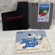 The Black Bass NES Nintendo Entertainment System Video Game Fishing With Booklet