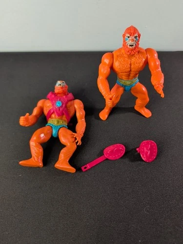 2 Vintage 1982 MOTU Beast Man He-Man Masters of the Universe Action Figure