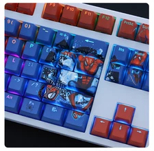 Spider-Man Theme Mechanical keyboard keycaps RGB OEM High keyboard 108KEYS NEW