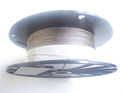 Galvanized Snare Cable 1/16'', 1x19, 1000 ft reel, Made in Korea