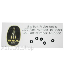 5 x BSA Genuine Bolt Probe Seals for R10 Ultra Scorpion Etc...- Choose Calibre 