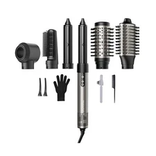 7MAGIC Hair Dryer Brush & 6 in 1 Hair Styler, Silver, 110 Volts, 12... Fast Ship