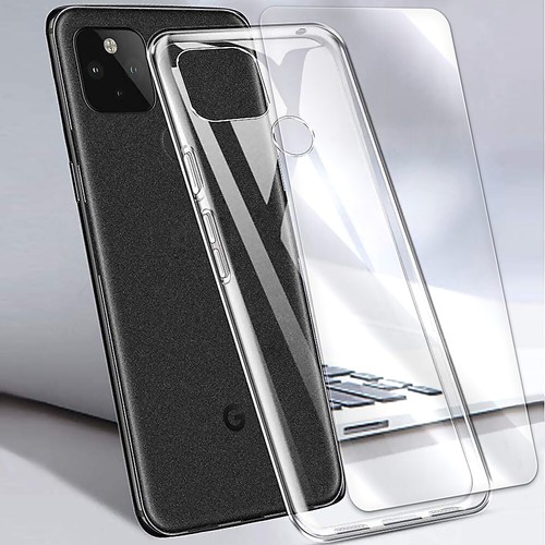 Premium Real Anti-Shatter Screen Protector Film +Soft TPU Case F Google Pixel 5 - 第 1/1 張圖片