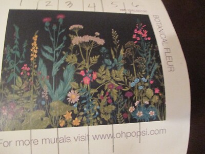 Oh Popsi Wall Mural Botanical Fluer 9'10'' x 7'10'' Beautiful!