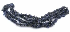 4mm to 9mm Rich Color Natural Iolite Chip Nugget 34 Inch Bead Strand CBS54