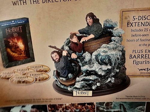 The Hobbit: The Desolation of Smaug & Barrel Riders Figurine BRAND NEW IN BOX - Imagen 2 de 7