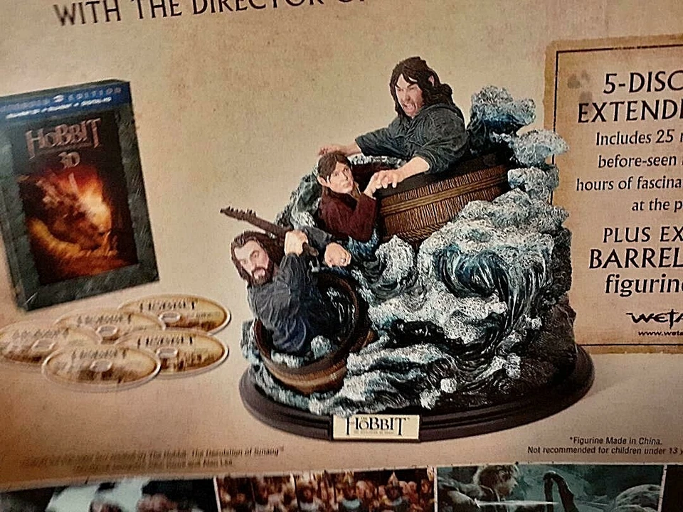 The Hobbit: The Desolation of Smaug & Barrel Riders Figurine BRAND NEW IN BOX - Image 2 of 4