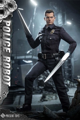 In-stock 1/6 Present Toys SP62 Police Robot Action Figure - Picture 7 of 16