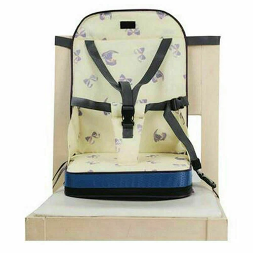 UK Portable Baby Dinning Booster Seat Travel High Chair Toddler Foldable Cushion - Imagen 8 de 16