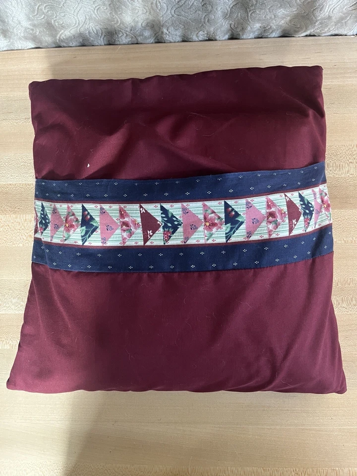 Contemporary Quilt Pillow. MULTICOLOR.Check Photos - Image 3 of 4