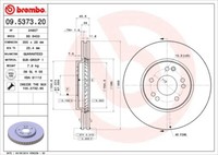 Brembo 2 Bremsscheiben BelüFtet 300 Mm (09.5373.20) | Bremsscheibenset,