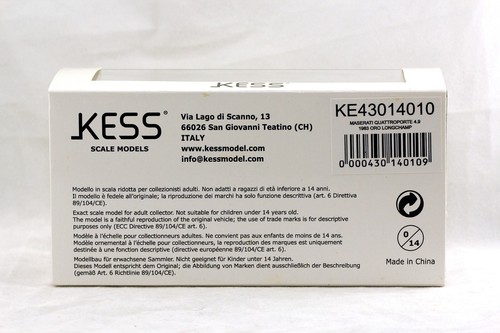 1:43 KESS Scale Models KE43014010 MASERATI QUATTROPORTE 4.9 1989 copper metal MB - Picture 6 of 6