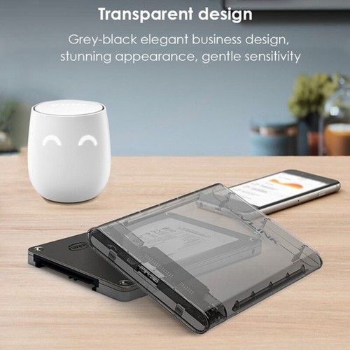 Plastic 2.5inch USB3.0 HDD SSD Box 5Gbps External Mobile Enclosure - Picture 7 of 8