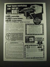 1986 foley Belsaw planer-Molder-Saw Ad - Your home workshop can pay off