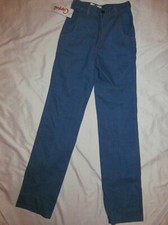 vintage 60's 70's CAPPELI STRAIGHT LEG ROLL UP high waist disco jeans W 25" NOS