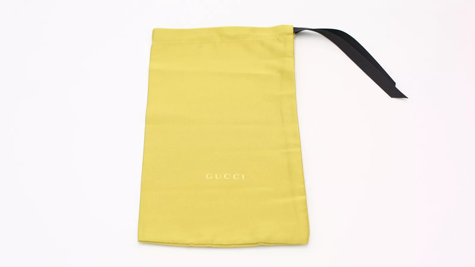 Gucci Sac à Poussière Jaune Pochette de Transport pour Lunettes Lunettes Lunettes de Soleil ou Petits Accessoires