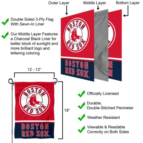 Boston Red Sox Garden Flag and Yard Banner - Picture 4 of 4