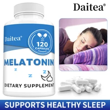 Melatonin 5mg, 30 To 120 Capsules - Non-GMO, Gluten Free
