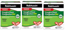 3 xRobitussin Adult Maximum Strength Cough Chest Congestion Dm Max Liquid 10 CT