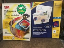 3M Multipurpose Transparency Film Letter Size 8.5" x 11" Avery Postcard Inkjet