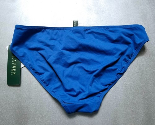 Lauren Ralph Lauren Womens Sexy Hipster Blue Bikini Bottom Sz:12 - Picture 3 of 3