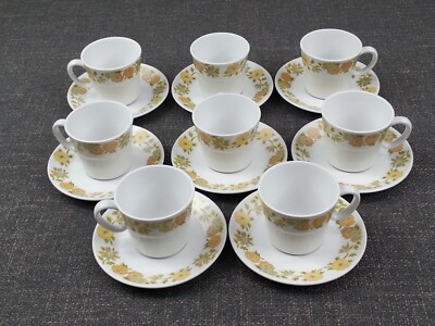 Noritake 16pc Progression Sunny Side 9003 Cup & Saucer Set