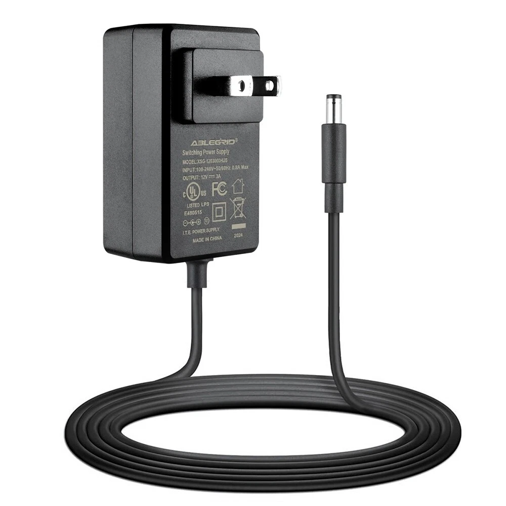 Alimentatore 12V 3A Con Connettore Femmina A 6 Pin Per Monitor Ad Alta Luminosità