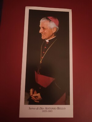Diener Gottes Antonio Bello mit Heiliggebet, Holy Card