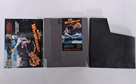 The 3-D Battles of WorldRunner NES Game Cartridge, manual, Original Box