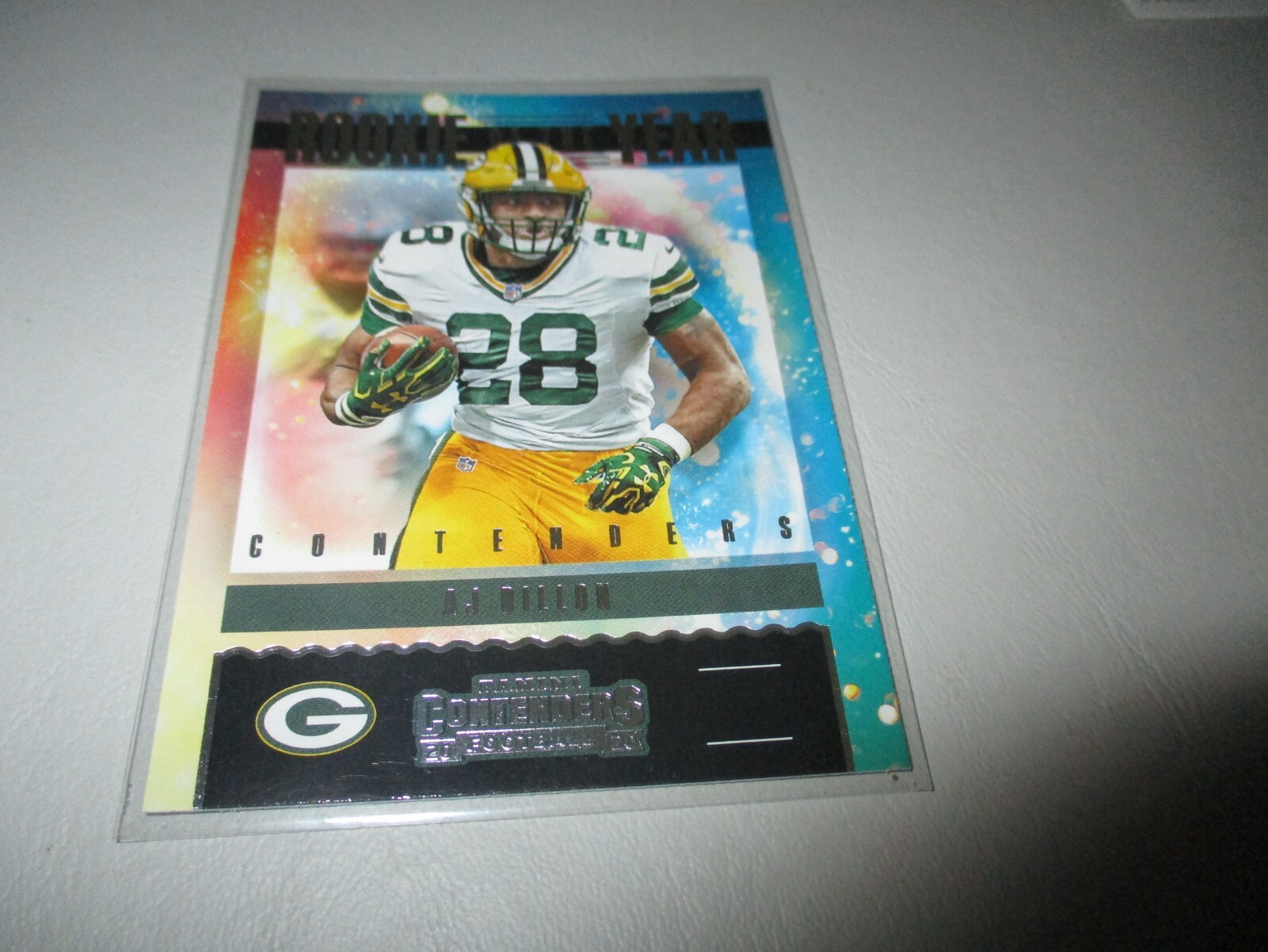 A.J. Dillon 2020 Panini Contenders Rookie of the Year RC #RY-AJD