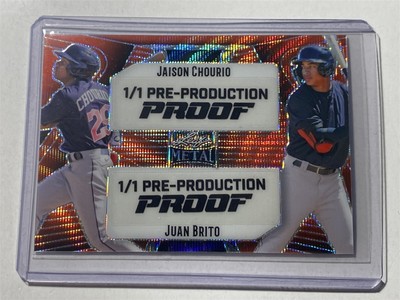 JAISON CHOURIO Juan Brito guardians 2024 Leaf Metal Wave RED PROOF 1/1 (B2)