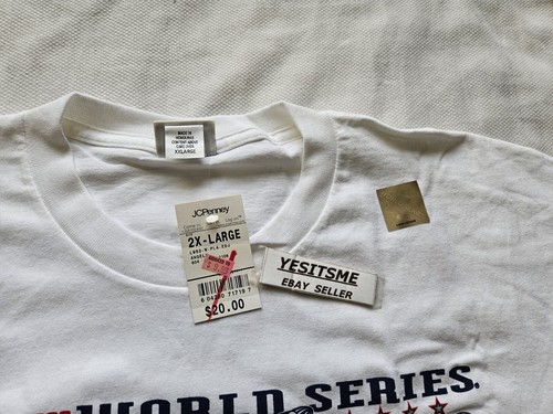 Vintage Anaheim Angels 2002 World Series Champion Shirt Roster XXL Neu mit Etikett - Bild 2 von 12