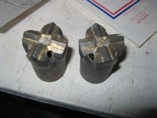 2 qty, B&L Rok-Bit Rock Drilling Carbide Tipped Drill Bit 1-3/8"  Tapered,  NOS