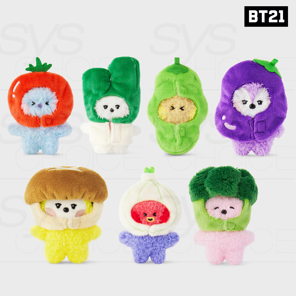 BTS BT21 Official Goods mini minini VEGGIE Plush Doll +
