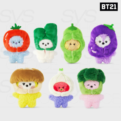 BTS BT21 Official Goods mini minini VEGGIE Plush Doll + Tracking