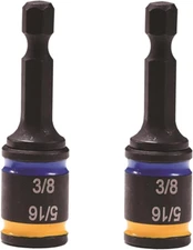 2 In. C-RHEX Cleanable Reversible Magnetic Hex Drivers - 5/16" & 3/8" - 2 Pack