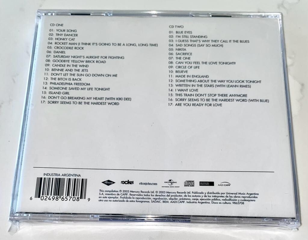 ELTON JOHN - GREATEST HITS 1970-2002 (New 2 CD Sealed) | eBay