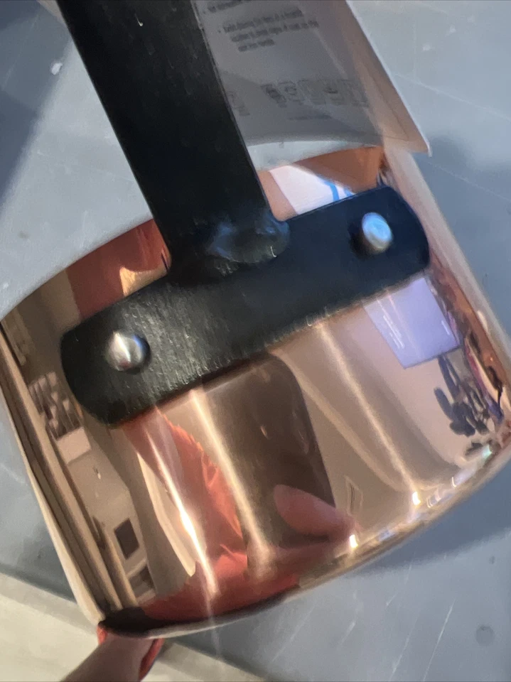 Медная кастрюля для соуса Baumalu 14 см 5,5 дюйма сделано во Франции совершенно новая - Изображение 4 из 4