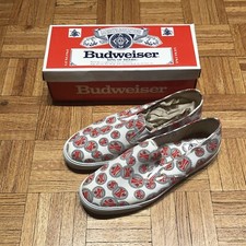 Vintage Budweiser All Over Print Low Top Sneakers - 12M - NEVER WORN