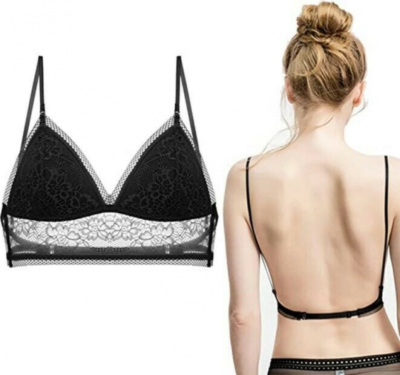 Wireless Lifting Lace Bra for Backless Dress Ladies Lace-U-Back Bra Low Back Bra | eBay Wireless Lifting Lace Bra for Backless Dress Ladies Lace-U-Back Bra Low Back Bra | eBay