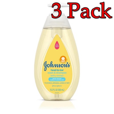 johnson's head to toe wash and shampoo 10.2 oz